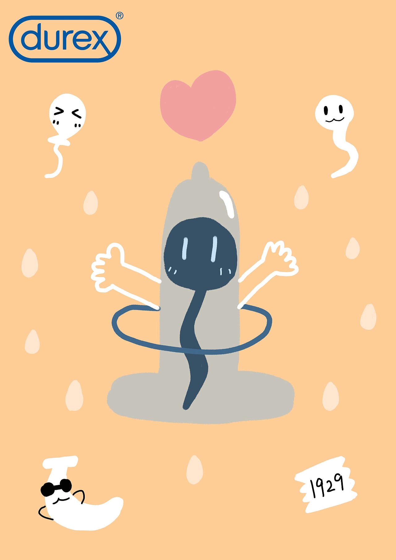 杜蕾斯产品系列插画设计