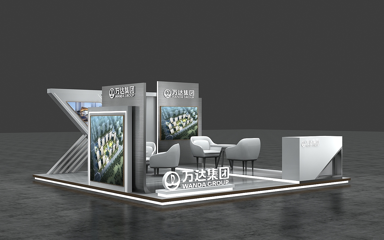 万达房地产3D效果图