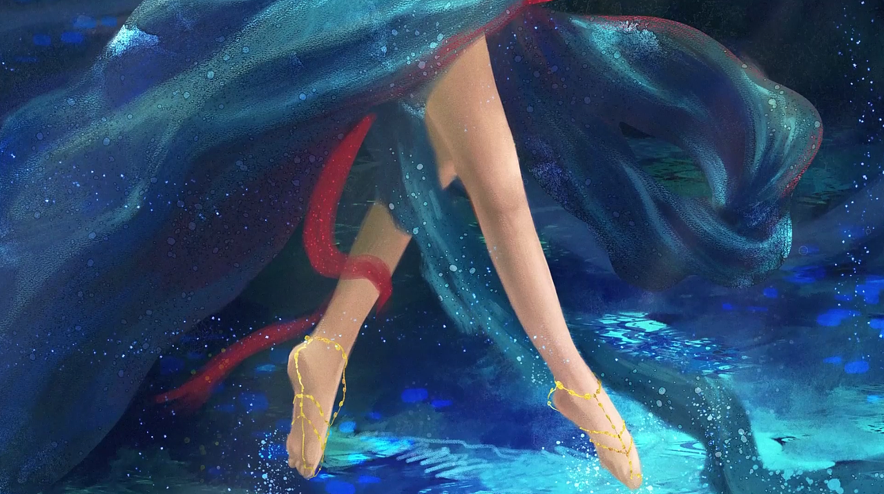 【板绘过程 】水下舞蹈《祈》绝了，每一帧都是心动（图ZMjU5OTM4OTA4） - 创作习作 - 站酷设计师畫坯塢阿蘭原创素材 - 站酷ZCOOL