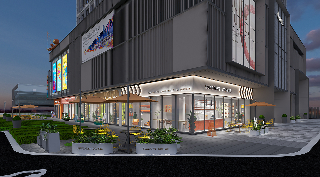 万科时代之光商业街包装设计方案（图ZMjgxODAzNTIw） - 商业空间设计 - 站酷设计师欧阳森原创素材 - 站酷ZCOOL