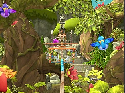 城市森林风格的爬杆游戏