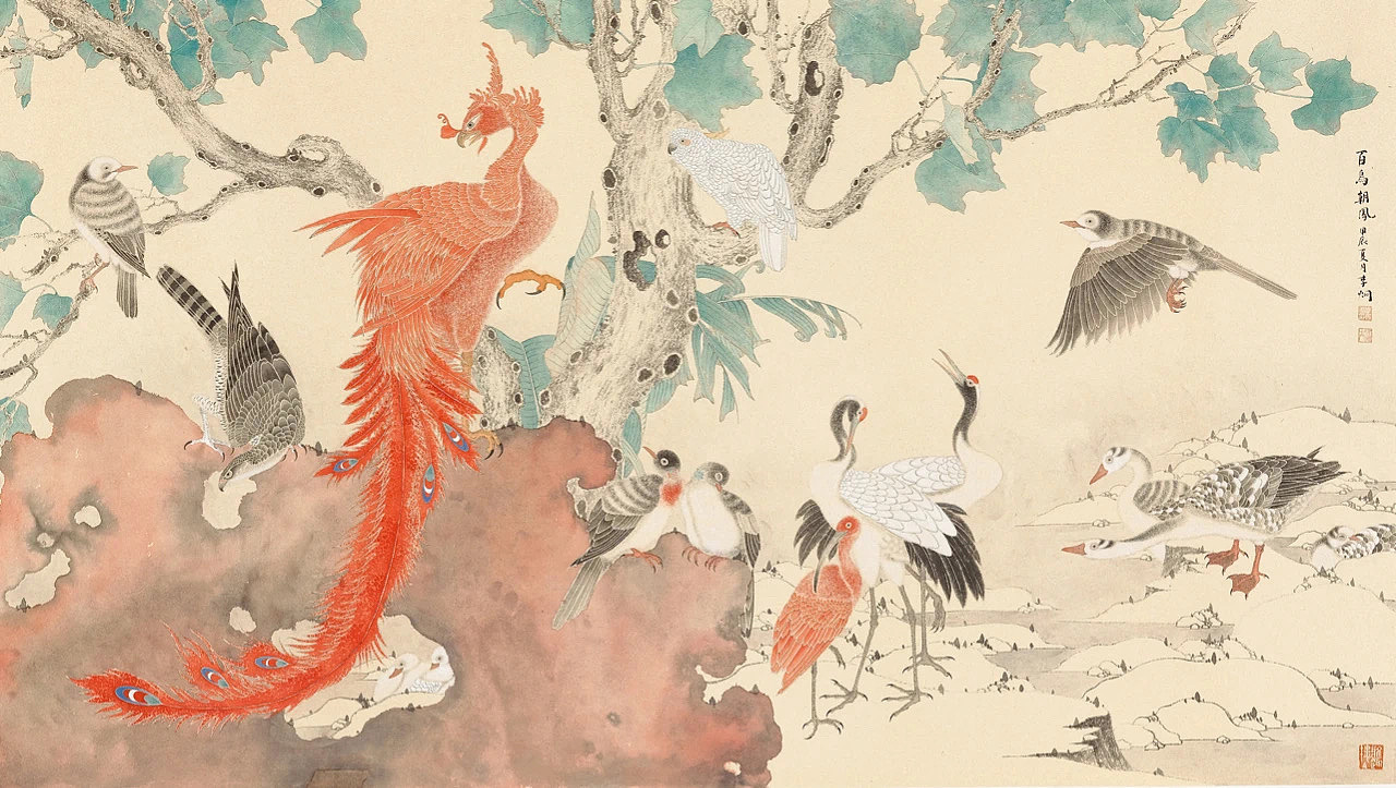 李炯最新花鸟画作品图片