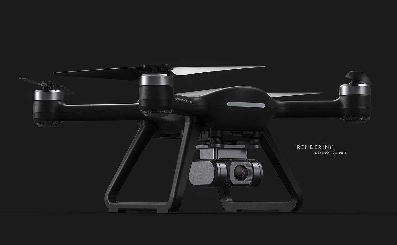 产品渲染-无人机
