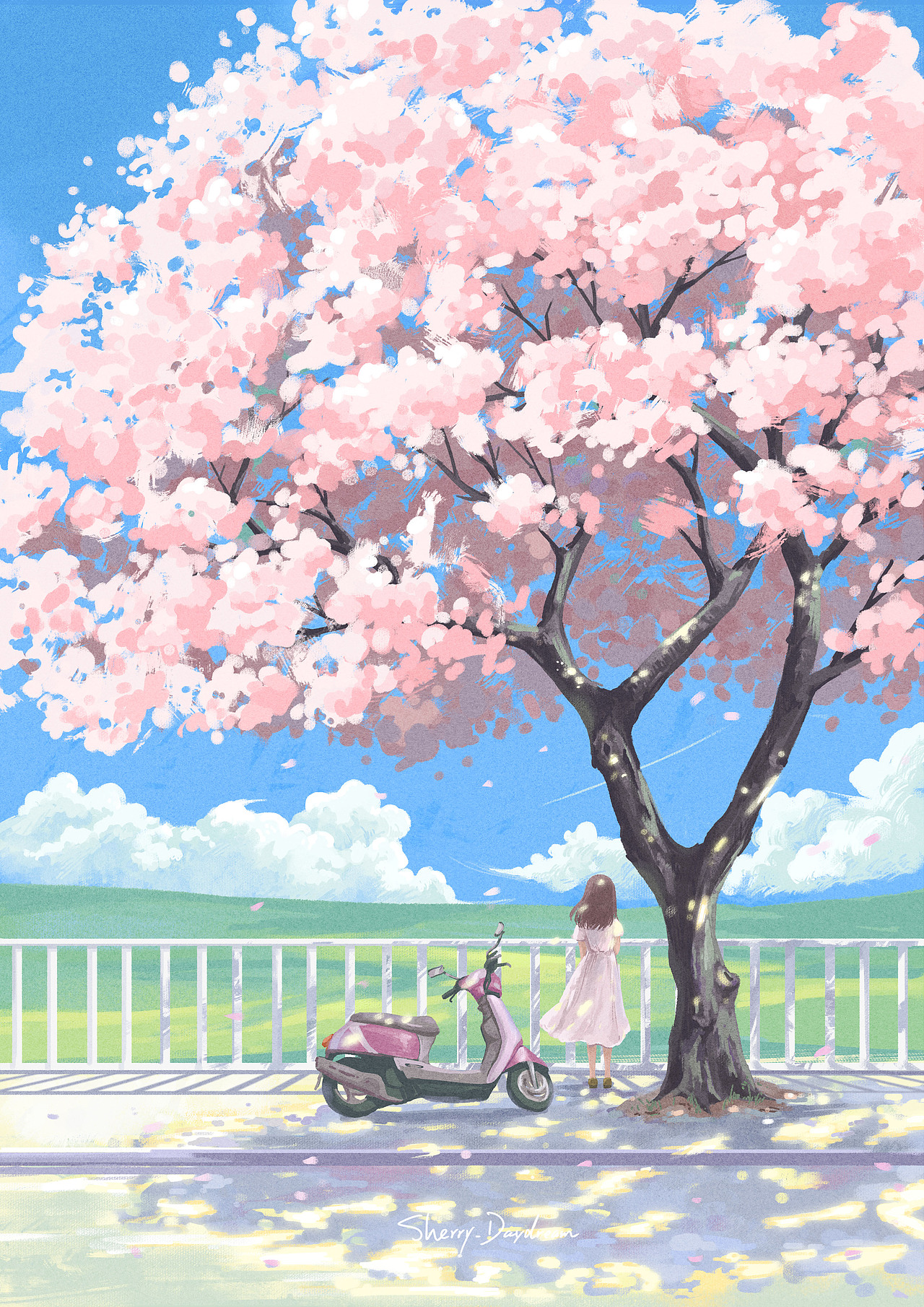 夏天的风（图ZMjE1Mjc5NzI0） - 商业插画 - 站酷设计师Sherry白日梦原创素材 - 站酷ZCOOL