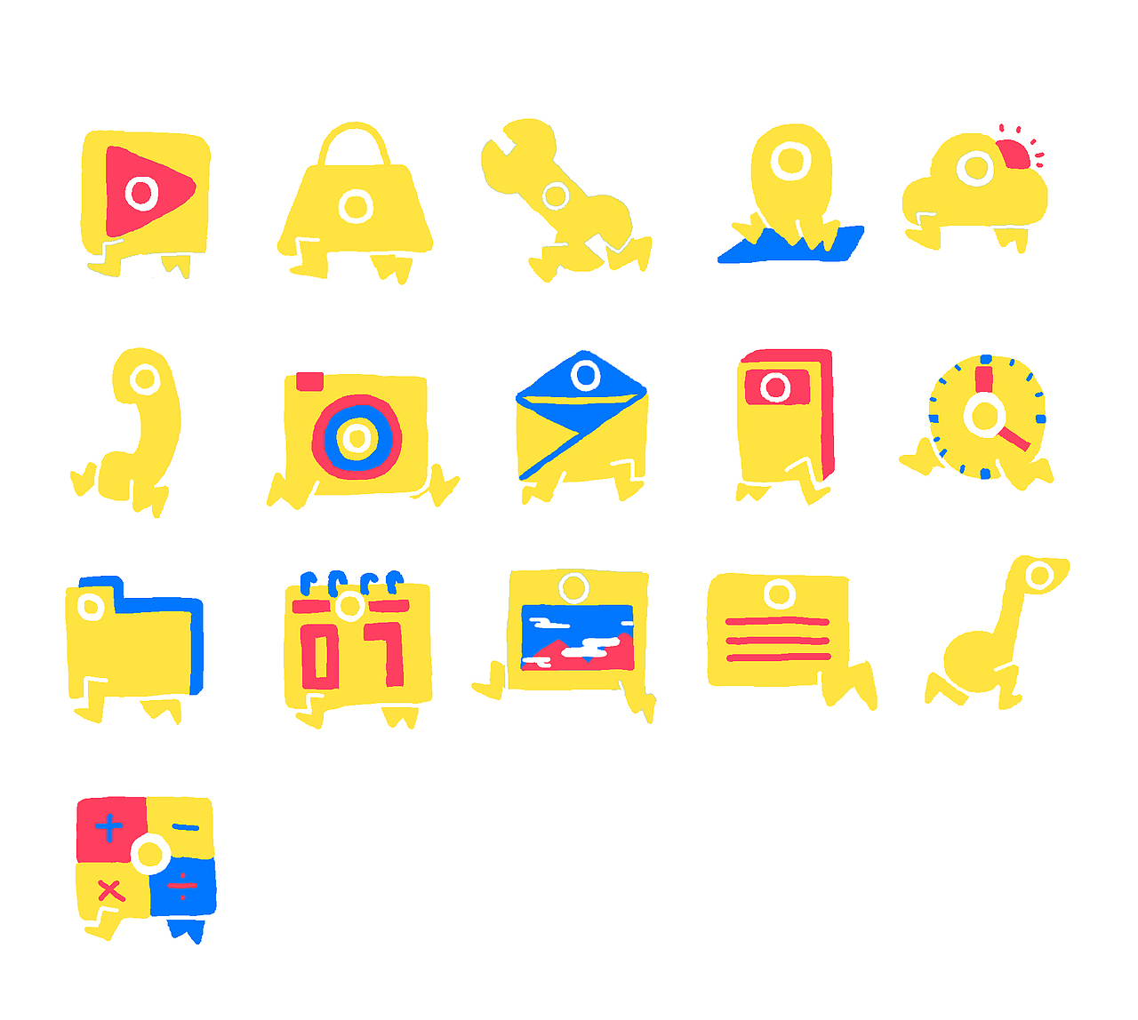 奔跑的手机图标