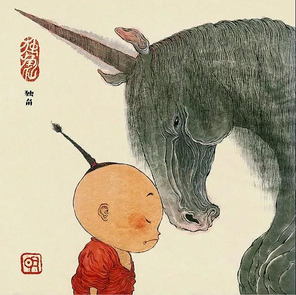 明子《独角仙》系列作品