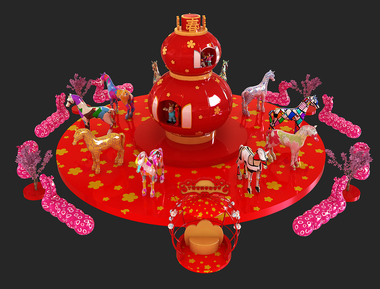 商业美陈 圣诞美陈 新年美陈 美陈