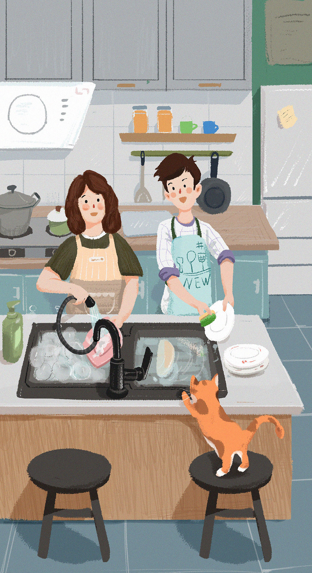 家中的日常|插画|商业插画|子墨摄影photogra_原创作品-站酷zcool