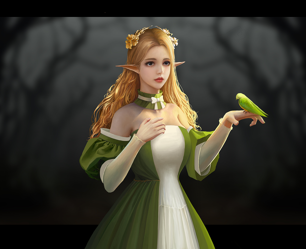 精灵|插画|游戏原画|s白羊_原创作品-站酷zcool