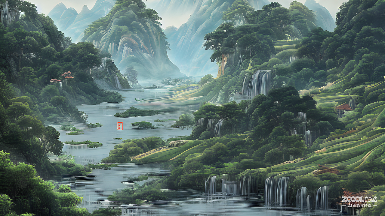 #AI创作实验室#乡村的美景