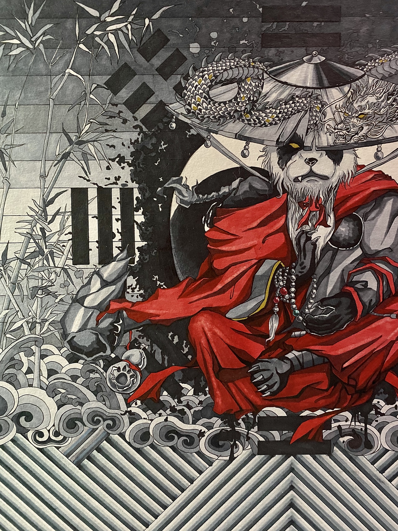 原创｜插画：官服补子·武五品：Panda·大侠（图ZMjUzMDgzNDI4） - 商业插画 - 站酷设计师齊天小聖原创素材 - 站酷ZCOOL