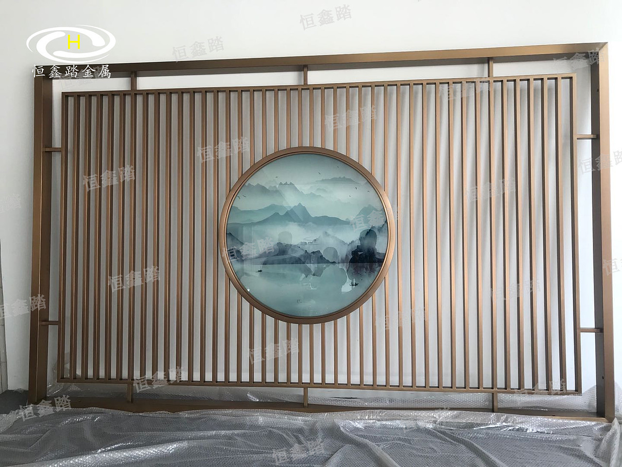 盘点一些中式风格的屏风 酒店铝艺雕刻隔断 不锈钢屏风
