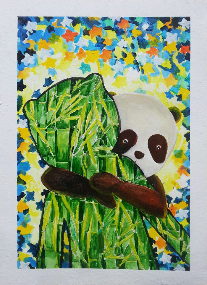 《拥抱》
每一个人在拥抱中都能感受到爱，感受到对方的温暖与关心，那种感觉是暖暖的，那时的心是受到滋润的。<br>我们会拥抱我们的家人、亲密的人、孩子……；而有时候，最需要拥抱的那个人是那个外表“看似高大”、独立坚强、独挡一面的自己。