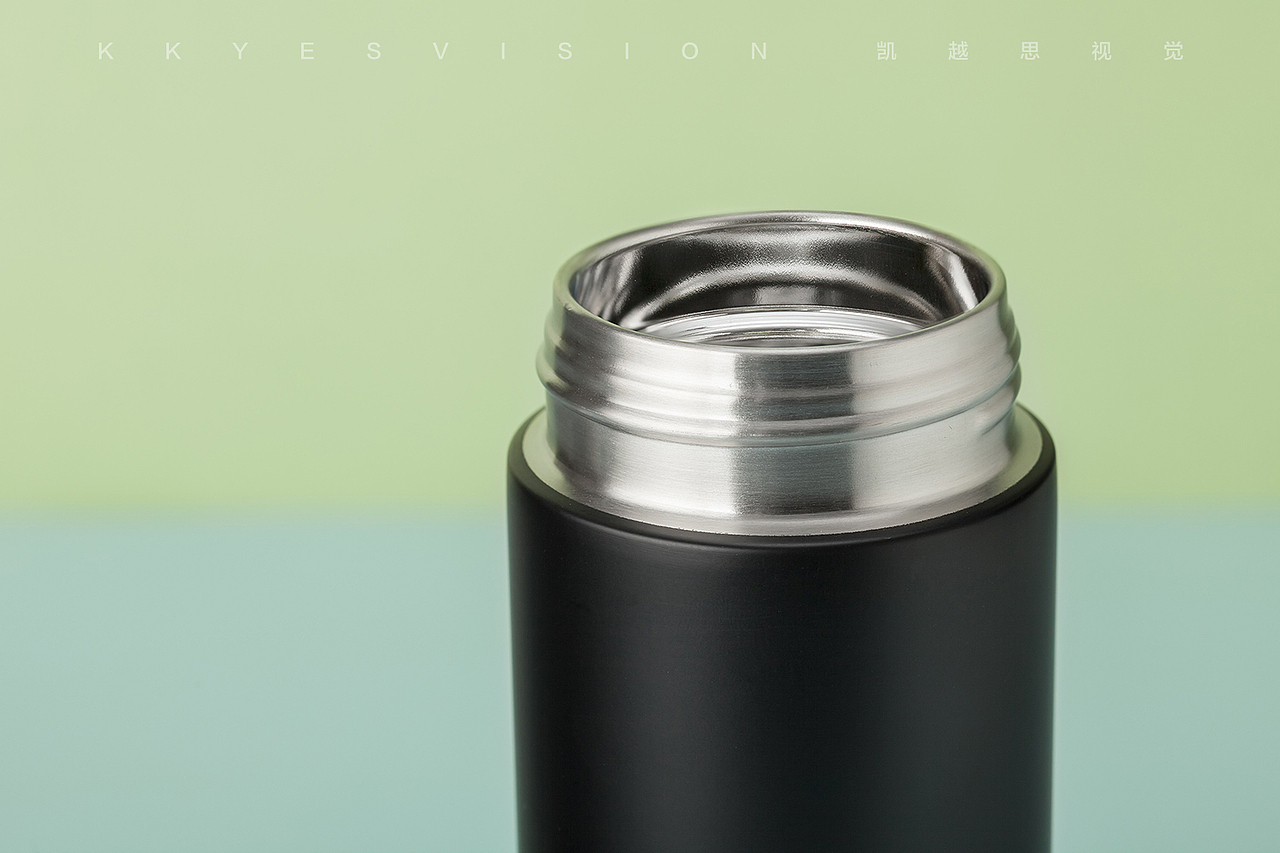 保温杯茶杯杯子不锈钢 静物拍摄商业摄影