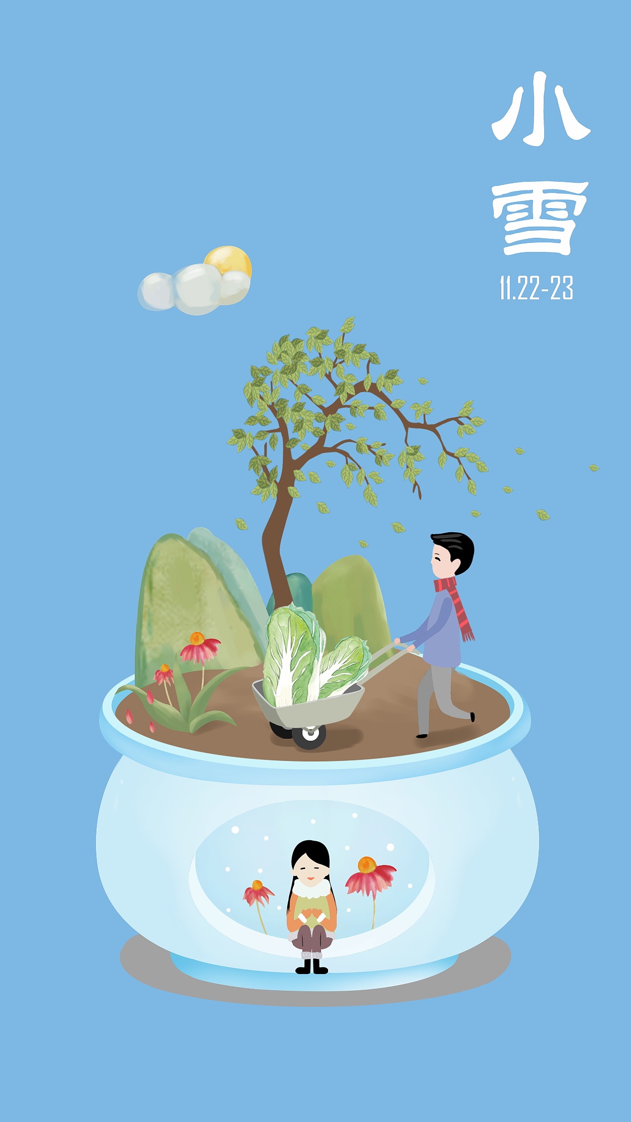 二十四节气插画（图ZMjE0ODA4Mzg4） - 商业插画 - 站酷设计师可士力原创素材 - 站酷ZCOOL