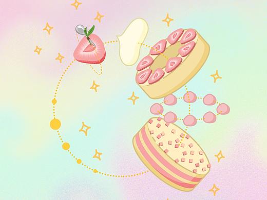 甜食星系系列 漂浮蛋糕