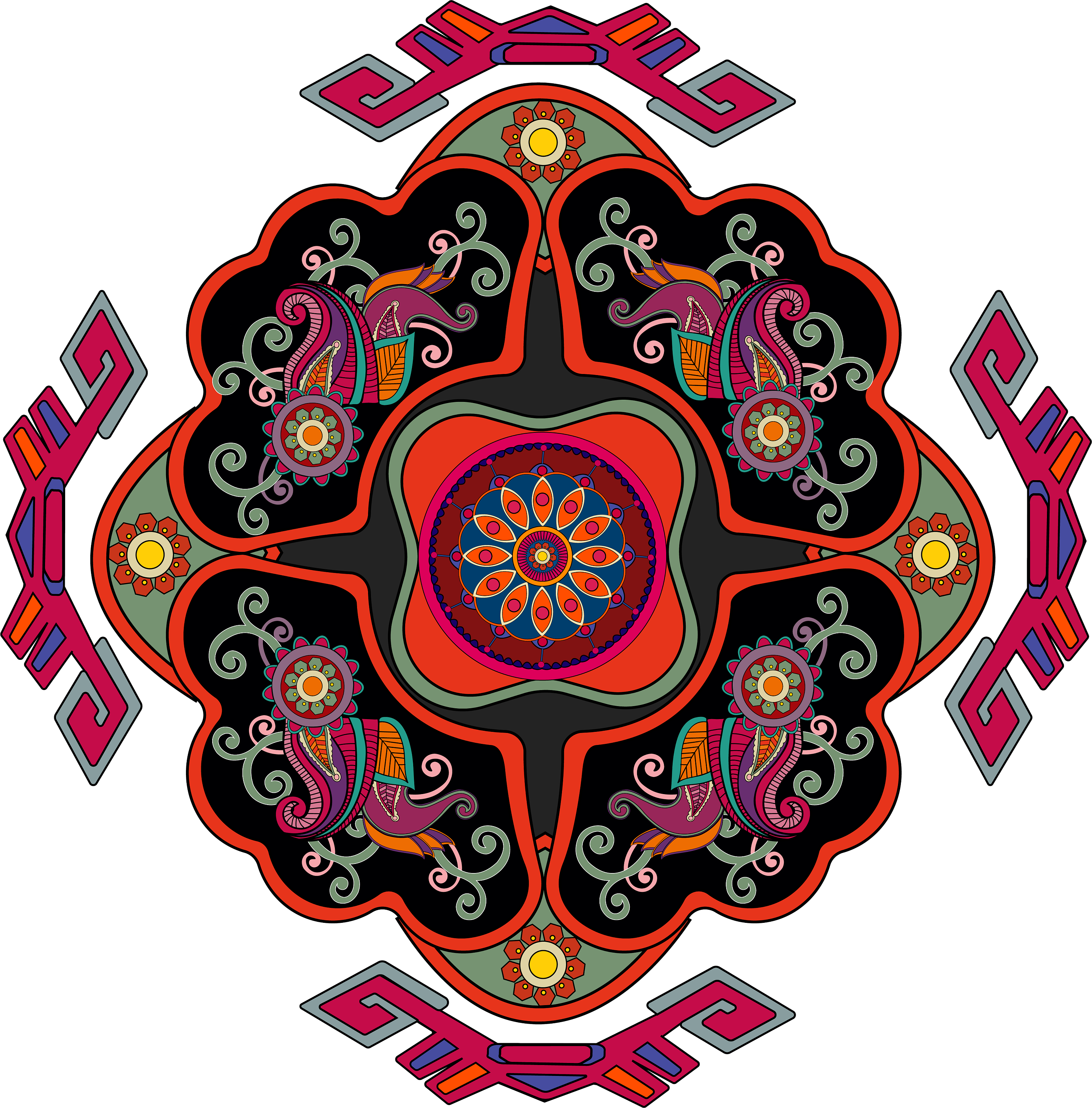 藏式吉祥图案设计图__传统文化_文化艺术_设计图库_昵图网nipic.com