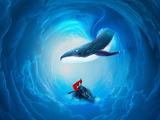 氛围营造(二)--使用ps制作深邃,壮丽的环状云海