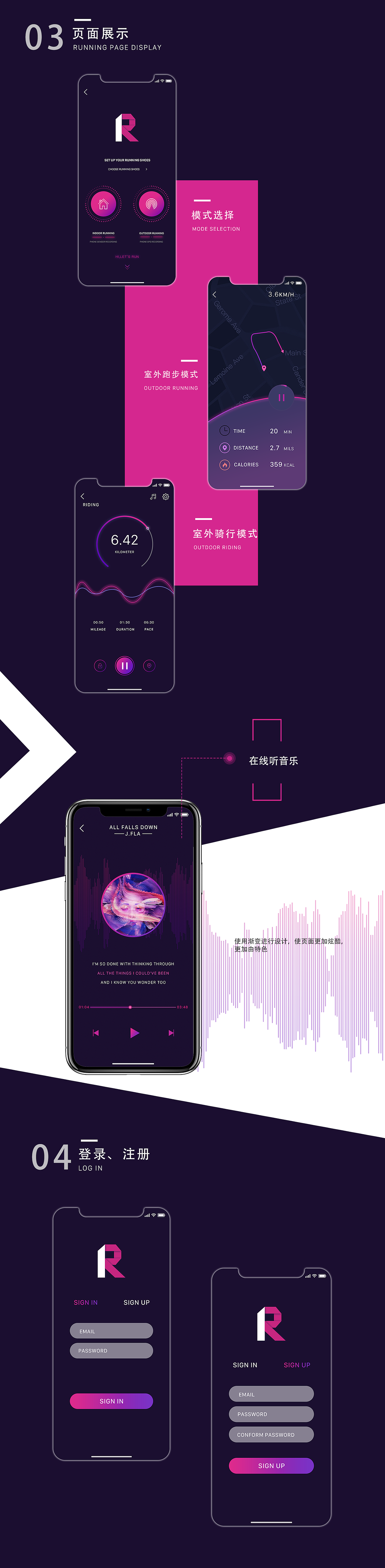 RUNNING APP（图ZMTM2NjE1NjA4） - APP界面 - 站酷设计师小熊_xyr原创素材 - 站酷ZCOOL