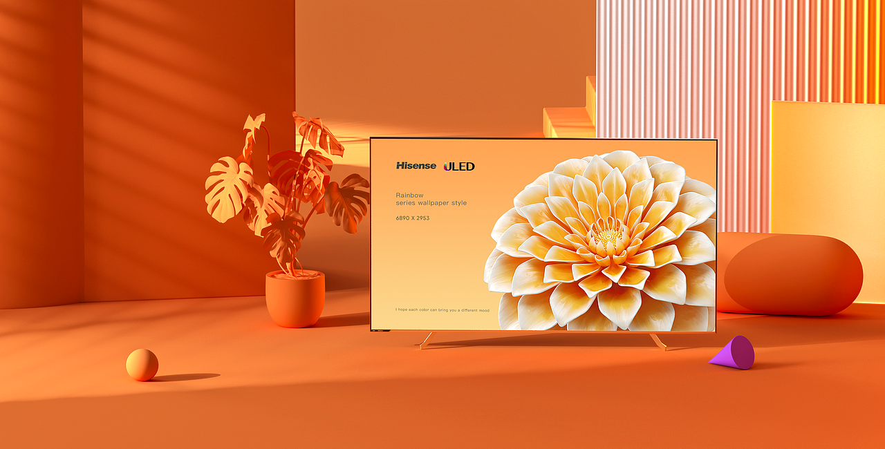 Hisense | Rainbow flower（图ZMjg1MjkwMDk2） - 海报 - 站酷设计师agenzZ原创素材 - 站酷ZCOOL