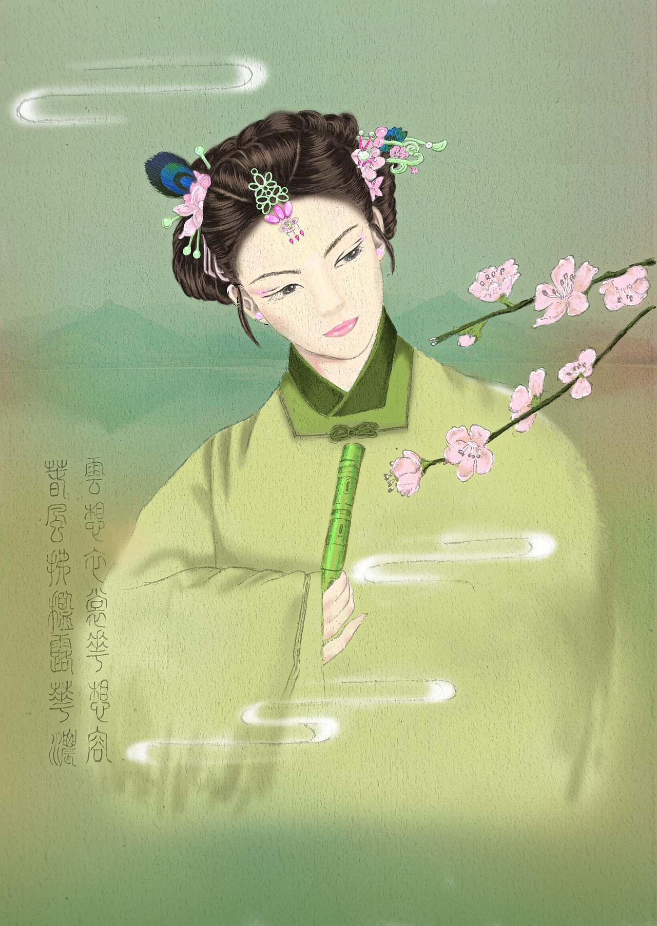 月容（图ZMTc0NTMzOTAw） - 商业插画 - 站酷设计师古冷七少原创素材 - 站酷ZCOOL