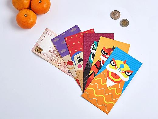 狮提芬™《醒狮生财》系列插画设计利是封
