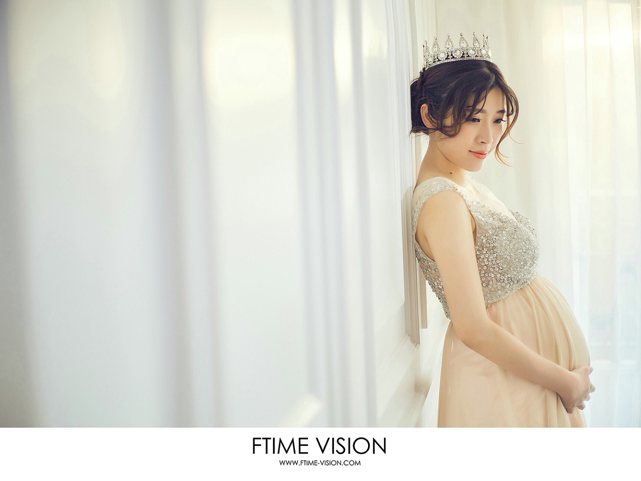 孕妇照美丽的准麻麻