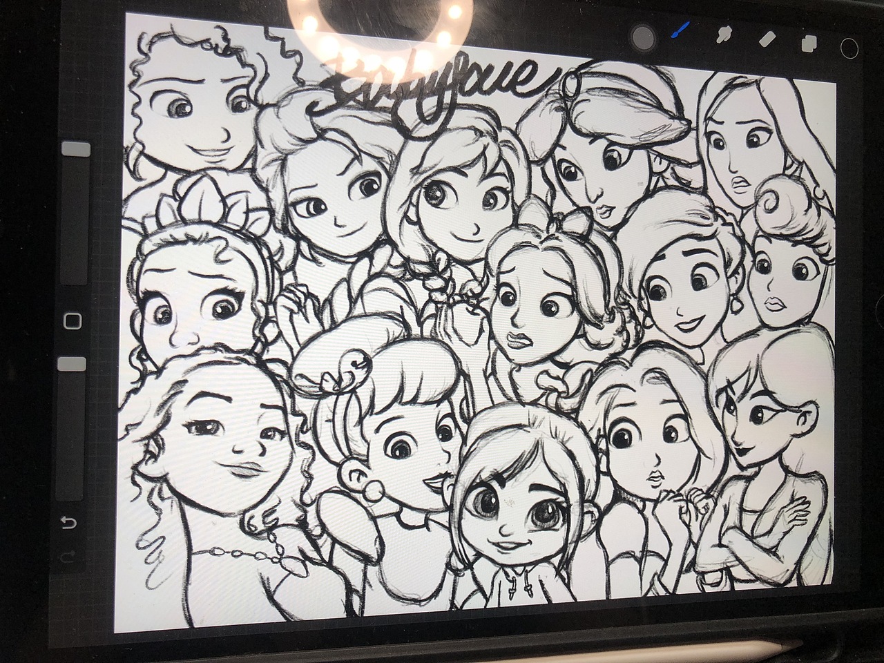 迪士尼公主（图ZMTM4MTIxODY4） - 创作习作 - 站酷设计师小学生闹海原创素材 - 站酷ZCOOL