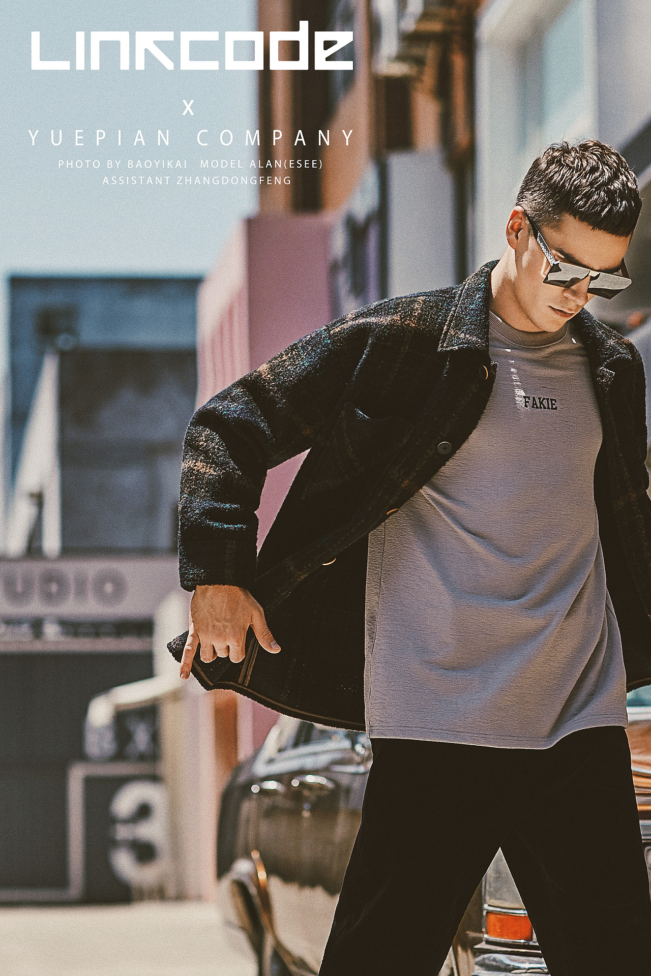 欧美风美系列街头雅痞子男装春装拍摄