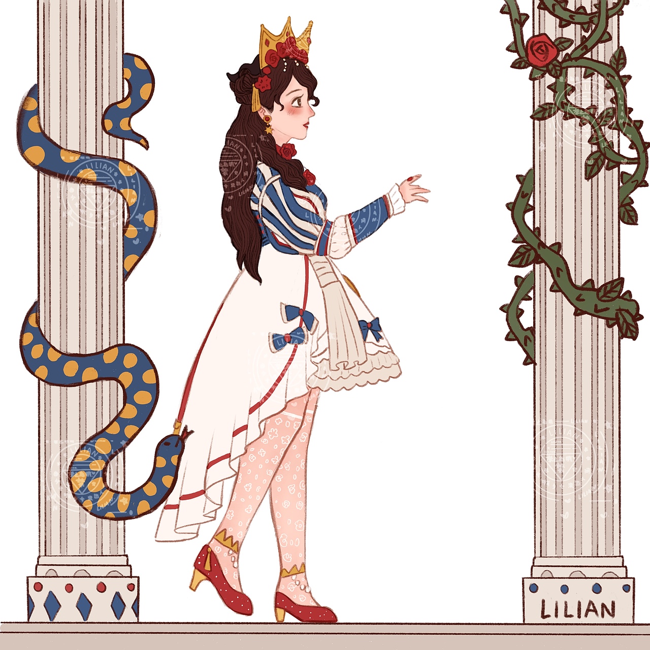 可可爱爱贴纸风格安安