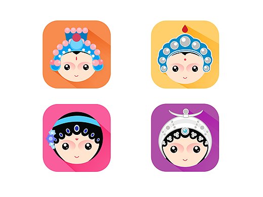 【京剧娃娃】-长投影&mbe图标