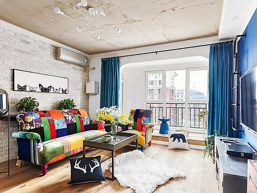 九龙仓御园软装案例，时尚混搭软装风格