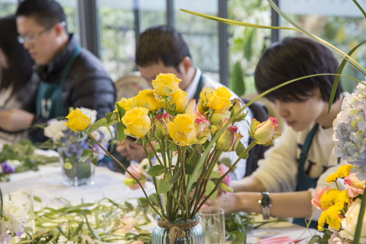 插花团建活动(花至花园)