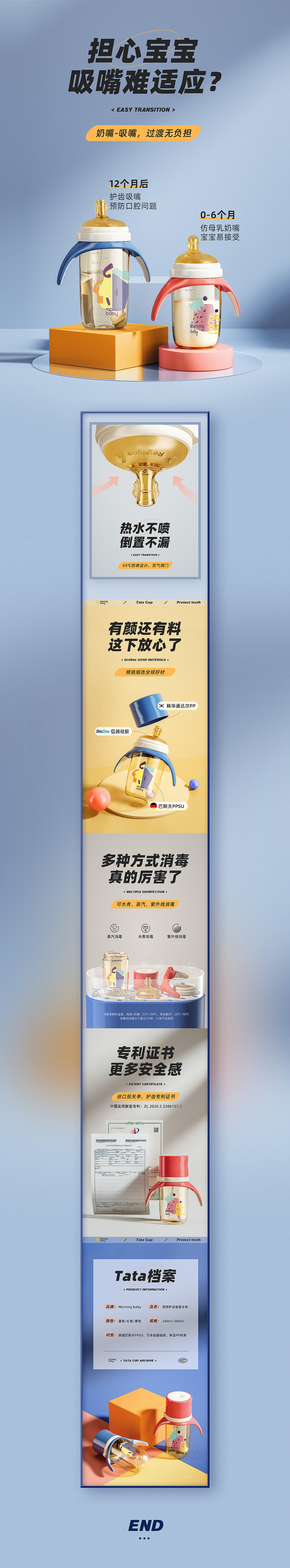 【小土豆母婴】水杯详情页合集