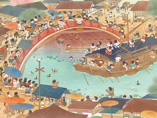 清明上河闹市图