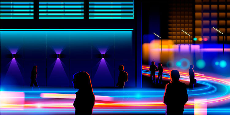 时尚动感渐变光影霓虹延迟科技主视觉KV背景海报设计（图ZMjA3MzkzODIw） - 其他平面 - 站酷设计师黑光之境原创素材 - 站酷ZCOOL