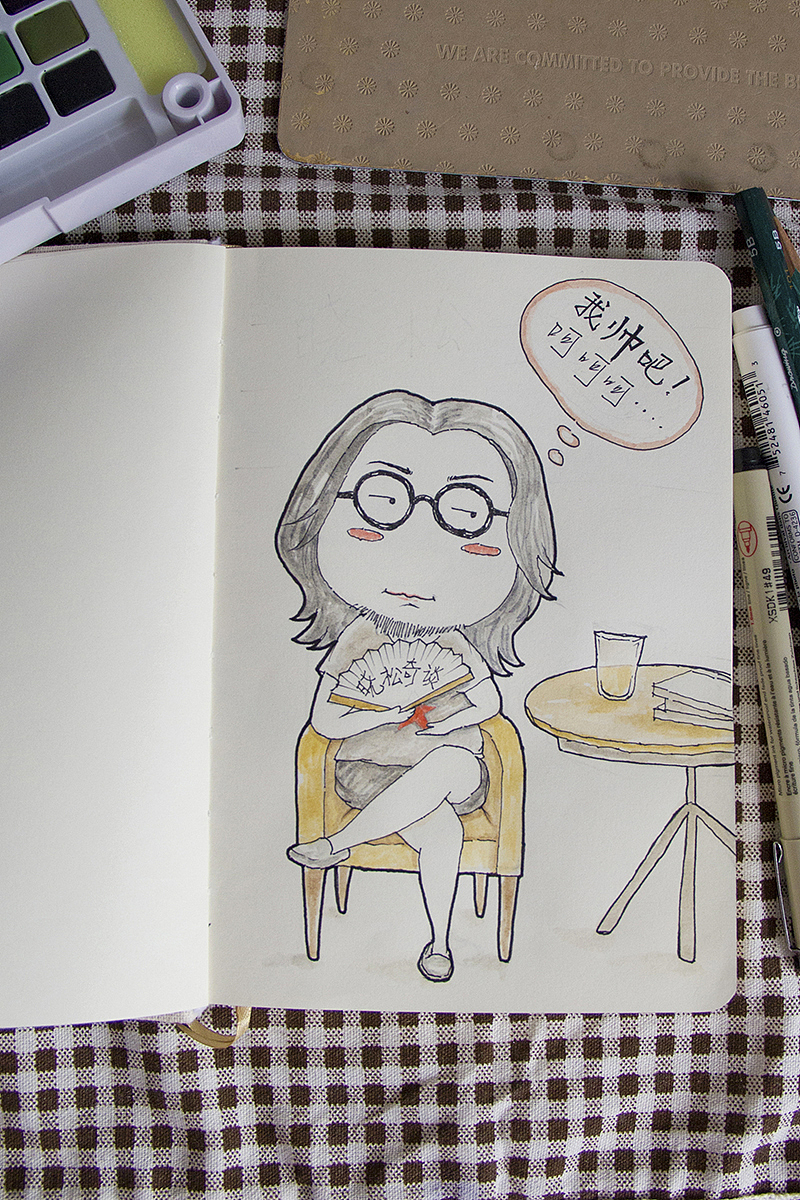 高晓松（图ZMzU4NzU4MjQ=） - 商业插画 - 站酷设计师猪小静原创素材 - 站酷ZCOOL