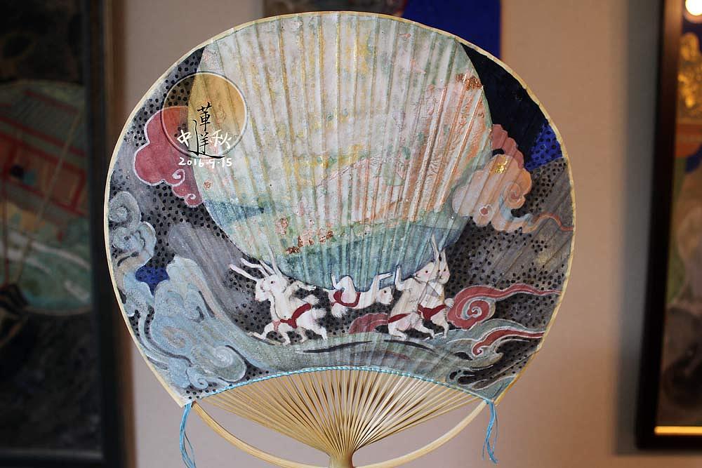 【中秋】团扇岩彩画作小集,团团圆圆以贺中秋(图ZNTg2OTc4ODA=) - 绘画 - 站酷设计师莲羊原创素材 - 站酷ZCOOL