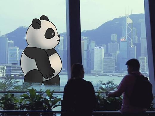 一只巨型萌物闯入城市啦！！快来看！！