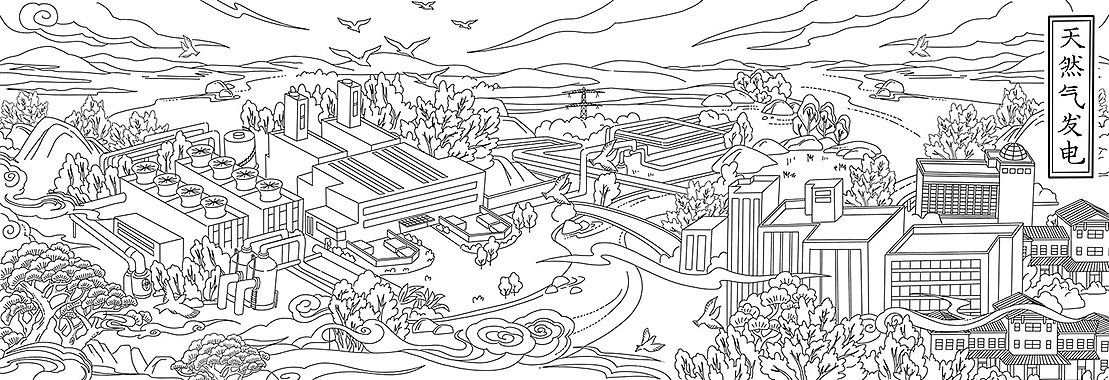 老广新游/国潮/能源产业线稿