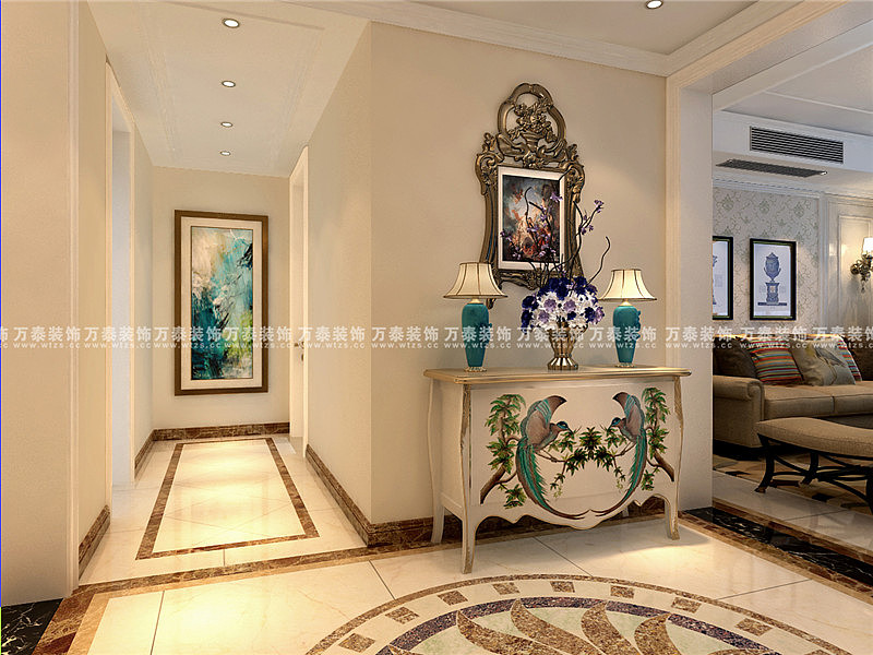 济南财富中心170平简欧风格装修 | 万泰装饰