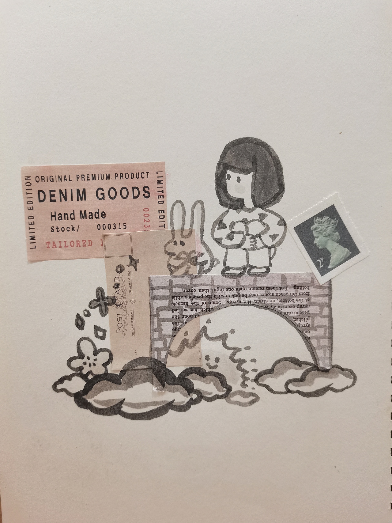 6月30天复古拼贴插画合集