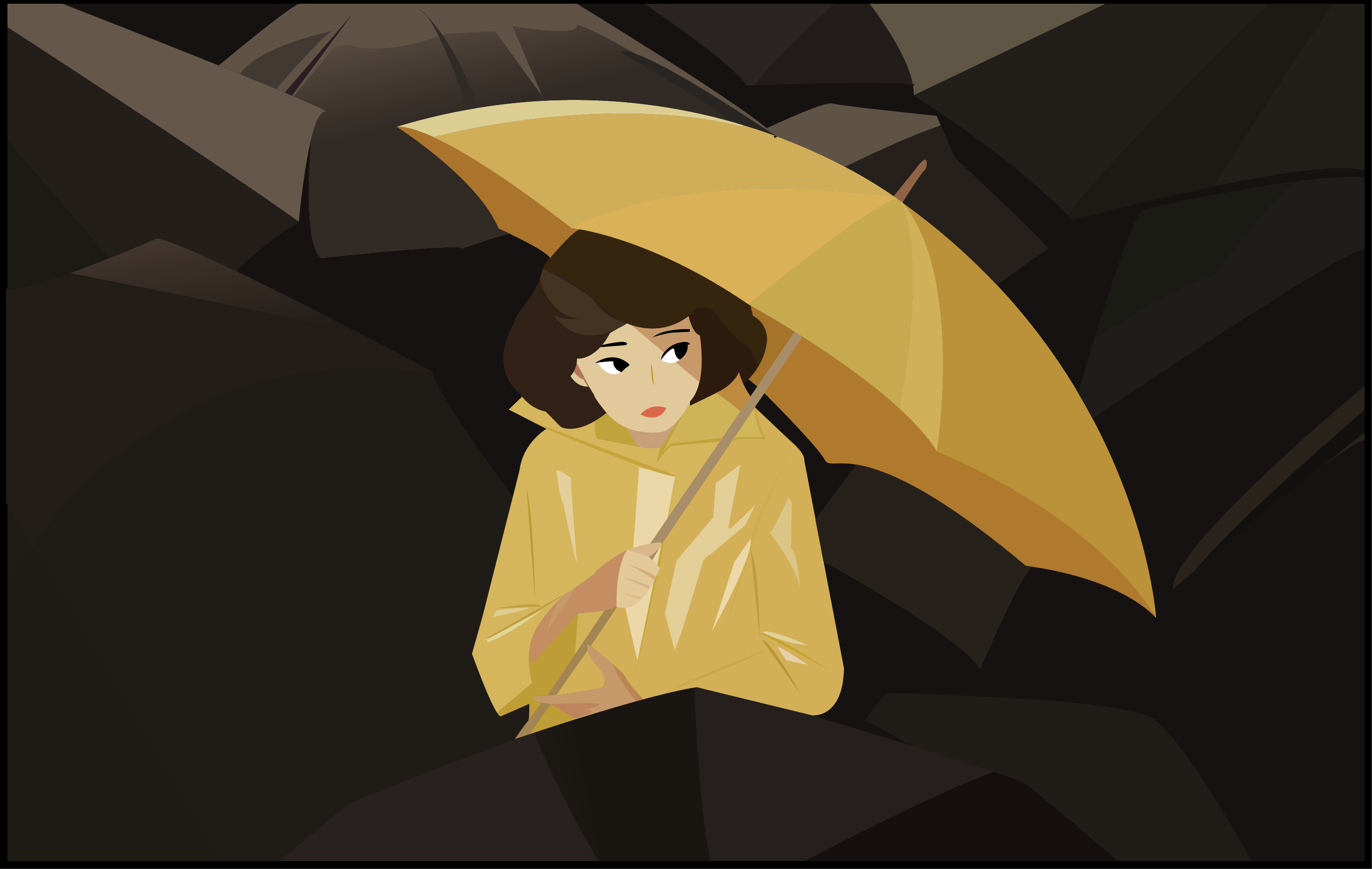 伞|插画|插画习作|cbras - 临摹作品 - 站酷 (zcool)