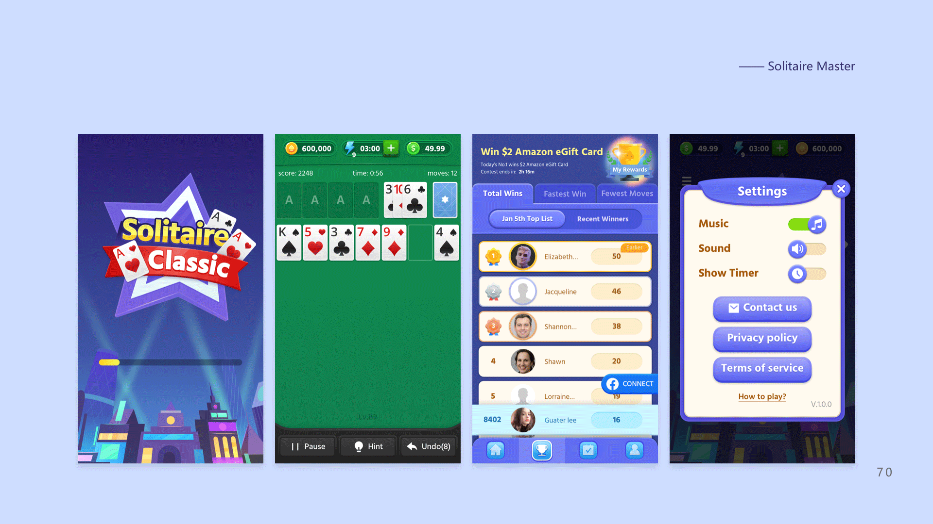 Solitaire Relax（图ZMjk0NDkyMDQ4） - 游戏UI - 站酷设计师高威五原创素材 - 站酷ZCOOL