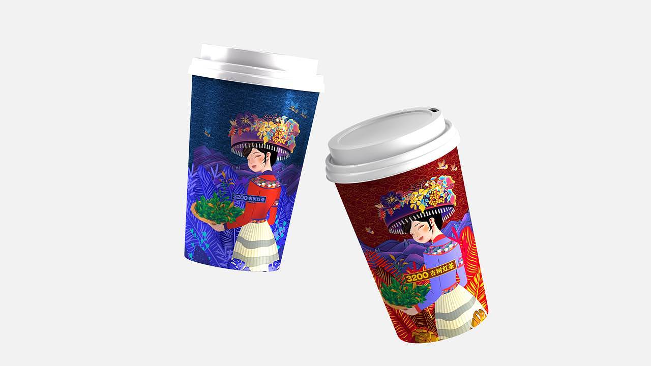 3200艺术茶饮店定位及整体风格设计