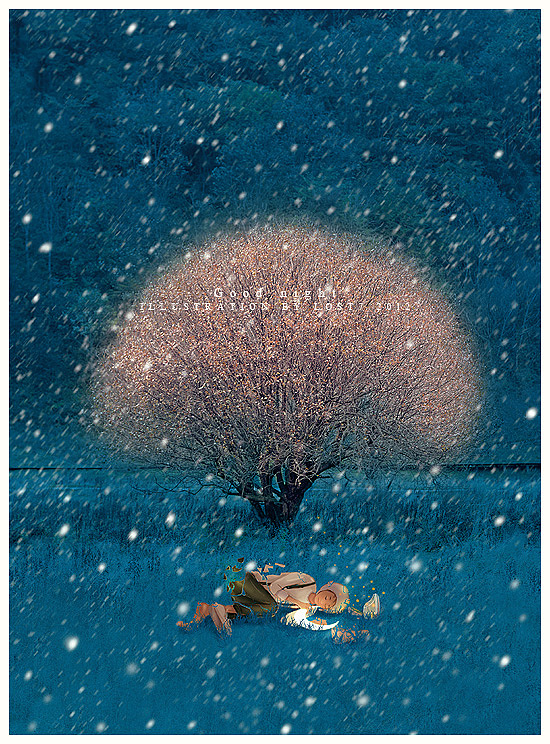 和自己相处（图ZODAxMzM0OA==） - 商业插画 - 站酷设计师lost7原创素材 - 站酷ZCOOL