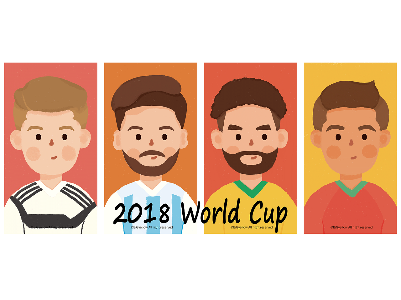 2018 World Cup（图ZMTE4NTQ3MTcy） - 商业插画 - 站酷设计师BiGyellow啦原创素材 - 站酷ZCOOL