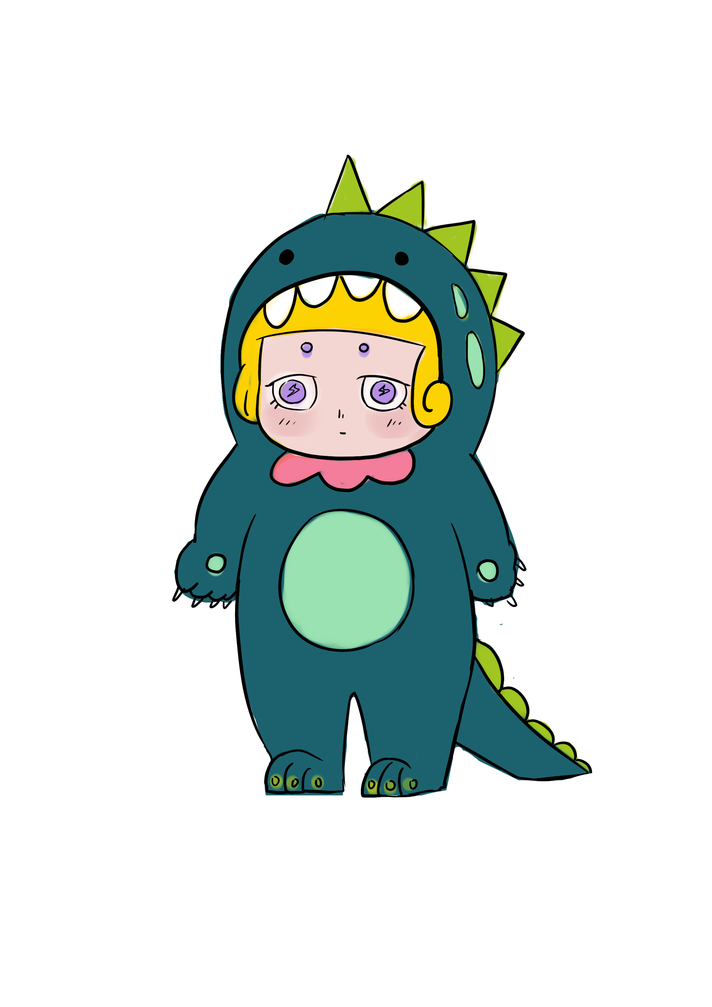 q版手办人物设定少女换装