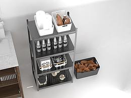 置物架产品 建模渲染