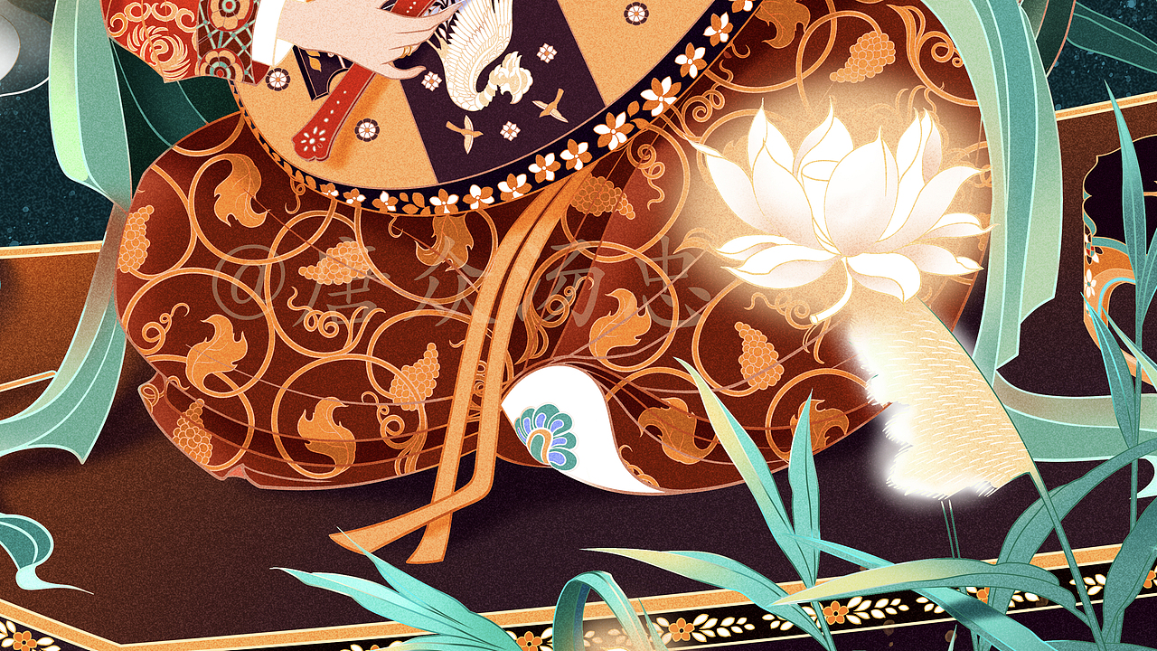 《琵琶行》插画(图ZMjc0MjQwNTg0) - 商业插画 - 站酷设计师唐众汤忠原创素材 - 站酷ZCOOL